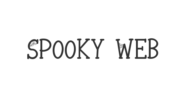 Spooky Webbie font thumb
